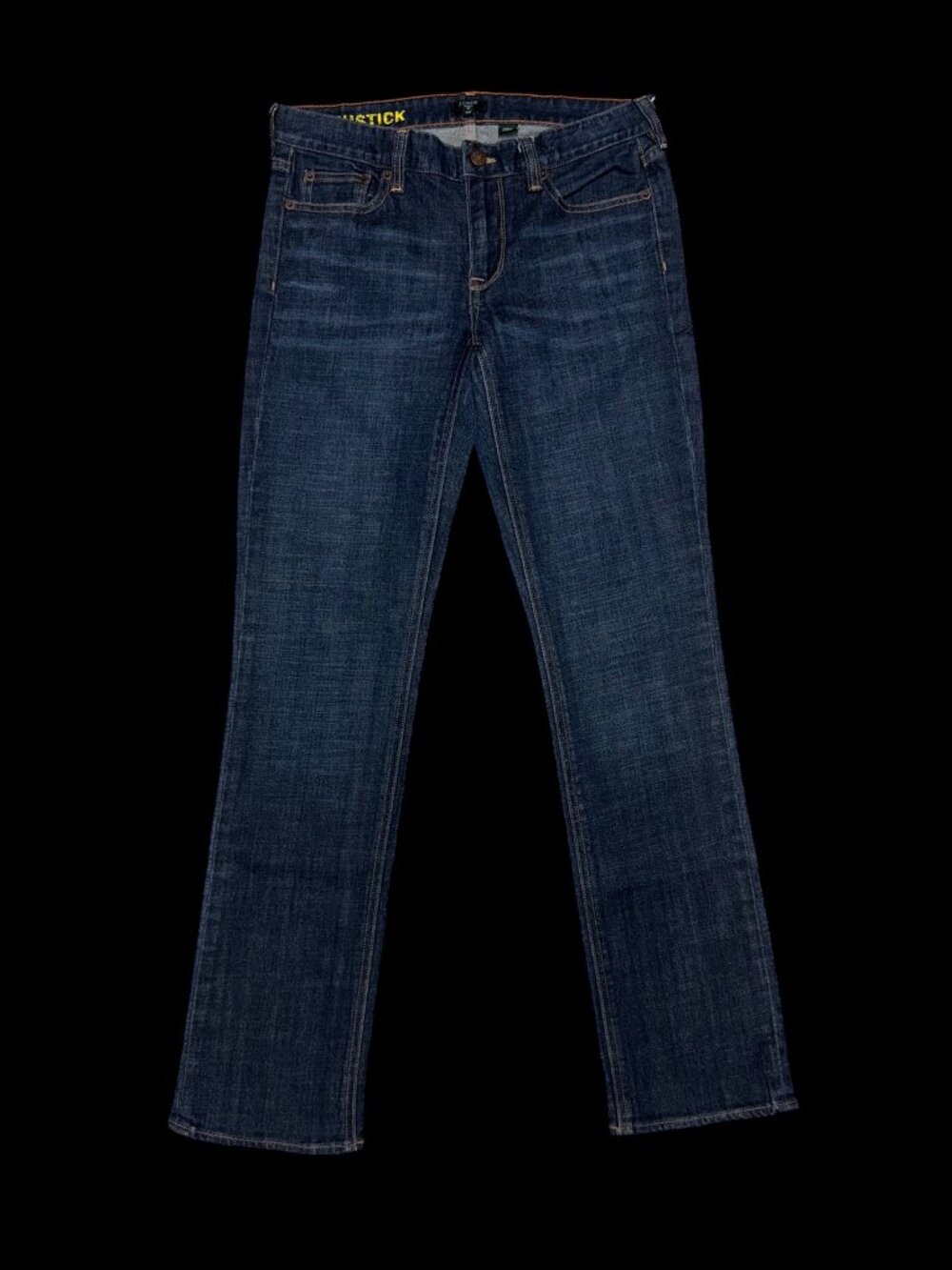 J Crew Matchstick Stretch Jeans Dark Wash Women's Size 28 R Straight Leg Denim
